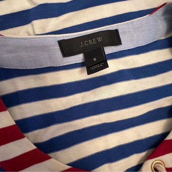 Red White and Blue Patriotic Lace Up J.Crew Maxi Dress EUC 4th of July - Picture 3 of 14